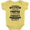 Super Cool Pawpaw Of A Freaking Awesome Grandson Baby Onesie