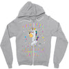 Unicorns are born in April Zipper Hoodie