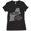 new england, because old england was wicked stupid Ladies Fitted T-Shirt