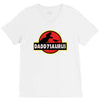 Daddysaurus Jurassic Park V-Neck Tee