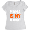mama is my boo T-Shirt Women's Triblend Scoop T-shirt