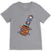 pop up knuckles1 V-Neck Tee