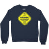 warning may...talking about fishing Crewneck Sweatshirt