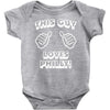 this guy loves philly Baby Onesie