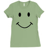 smiley face funny t shirt be happy love smile tee s 3xl Ladies Fitted T-Shirt