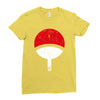uchiha clan symbol Ladies Fitted T-Shirt
