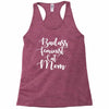badass feminist cat mom Racerback Tank