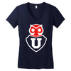 universidad de futbol Women's V-Neck T-Shirt