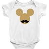 mickey mouse moustache Baby Onesie