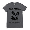 you make me a sad panda Ladies Fitted T-Shirt