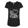 girls fish too only prettier Maternity Scoop Neck T-shirt
