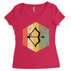 vintage sagittarius Women's Triblend Scoop T-shirt