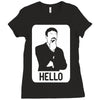 ashens hello Ladies Fitted T-Shirt