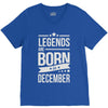 legends are born in december V-Neck Tee