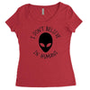 i don't believe in humans Women's Triblend Scoop T-shirt