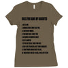 rules for dating my daughter shirt t shirt perfect father's gift Ladies Fitted T-Shirt