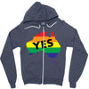Vote Yes Australia Zipper Hoodie
