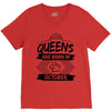 Queens Are Born In October V-Neck Tee