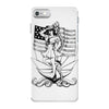 navy  girl iPhone 7 Case
