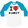 i love kuwait 3/4 Sleeve Shirt