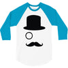 moustache gentleman 3/4 Sleeve Shirt