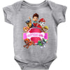 paw patrol birthday girl Baby Bodysuit