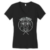 hell pugs best trending Women's V-Neck T-Shirt