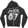 made in 1987 Zipper Hoodie