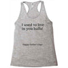 dad balls greeting Racerback Tank