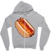 hotdogs on a bun Zipper Hoodie