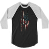 peace and love usa flag 3/4 Sleeve Shirt