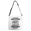 Super Cool Poppy Of A Freaking Awesome Granddaughter Adjustable Strap Totes