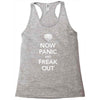 now panic and freak out Racerback Tank