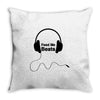 feed me beats Throw Pillow