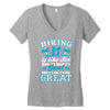 Hiking ıs Like Sex Women's V-Neck T-Shirt