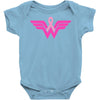 breast cancer wonder woman Baby Bodysuit