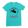 crazy (2) Ladies Fitted T-Shirt
