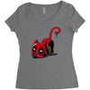 catpool Women's Triblend Scoop T-shirt