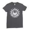 battlestar galactica distressed badge Ladies Fitted T-Shirt