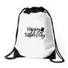 happy father's day Drawstring Bags