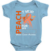 wear peach for  my [you can write any name] Baby Bodysuit