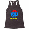 moustache you to be my valentine Racerback Tank