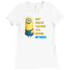 despicable me awesome perfect minio Ladies Fitted T-Shirt