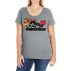 pizza is my valentine Ladies Curvy T-Shirt