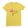 floral Ladies Fitted T-Shirt
