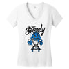 get aquirely Women's V-Neck T-Shirt