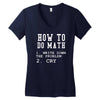 math Women's V-Neck T-Shirt