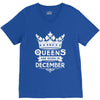 Queens Are Born In December V-Neck Tee