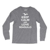 keep calm and love seagulls Long Sleeve Shirts