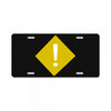 warning License Plate